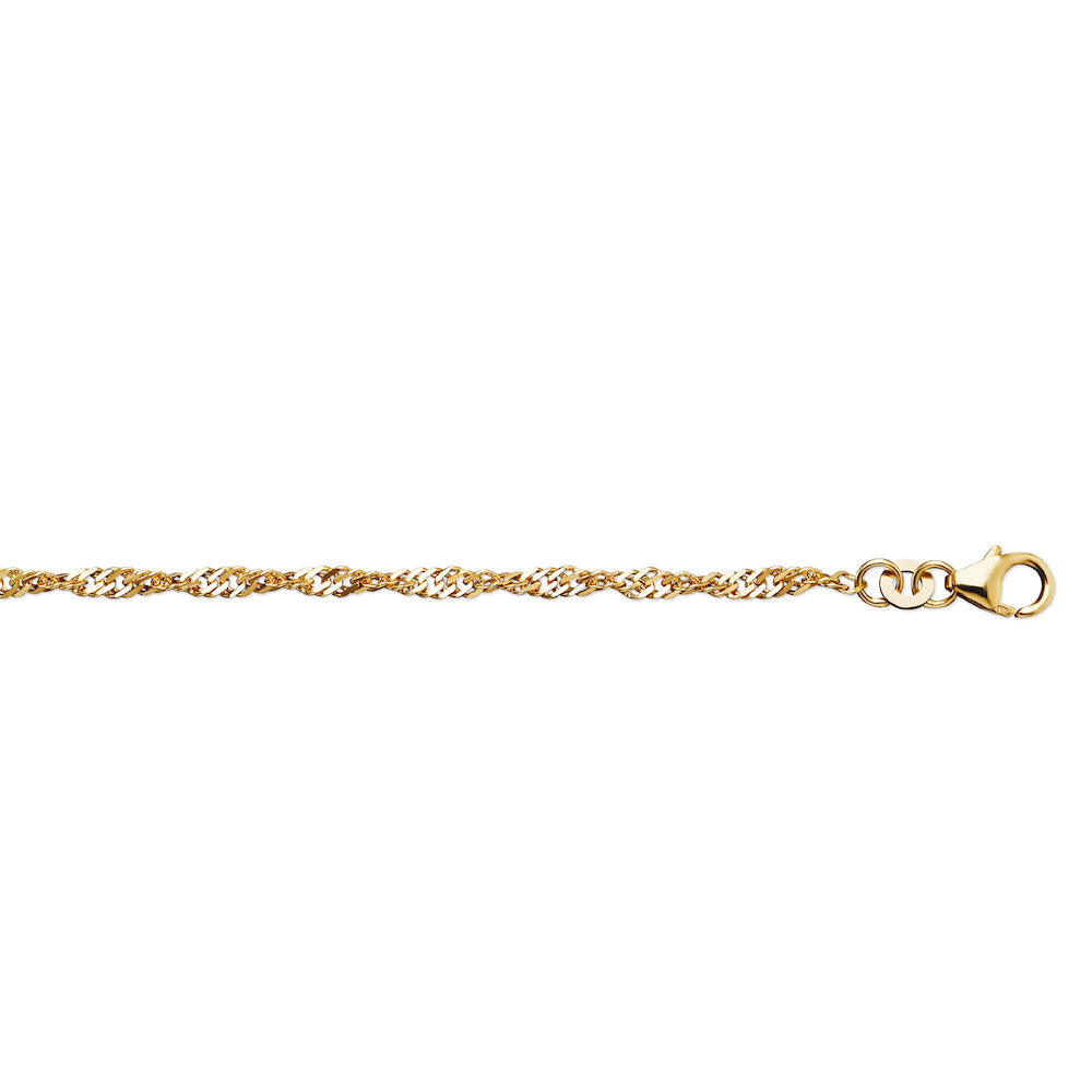 Halskette Singapur Gelbgold