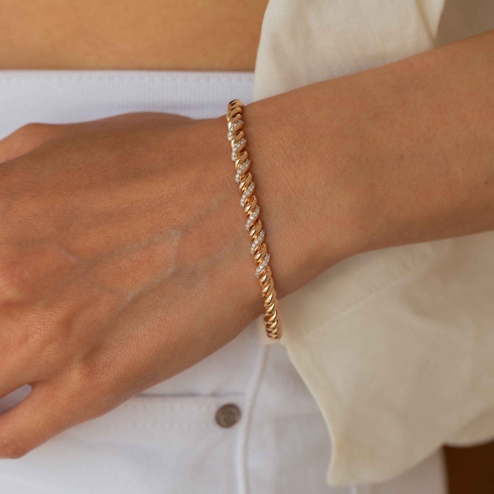 Armkette Spaghetti White