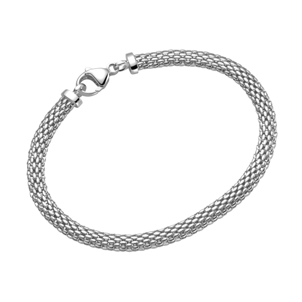 Silberarmkette-925-Mesh