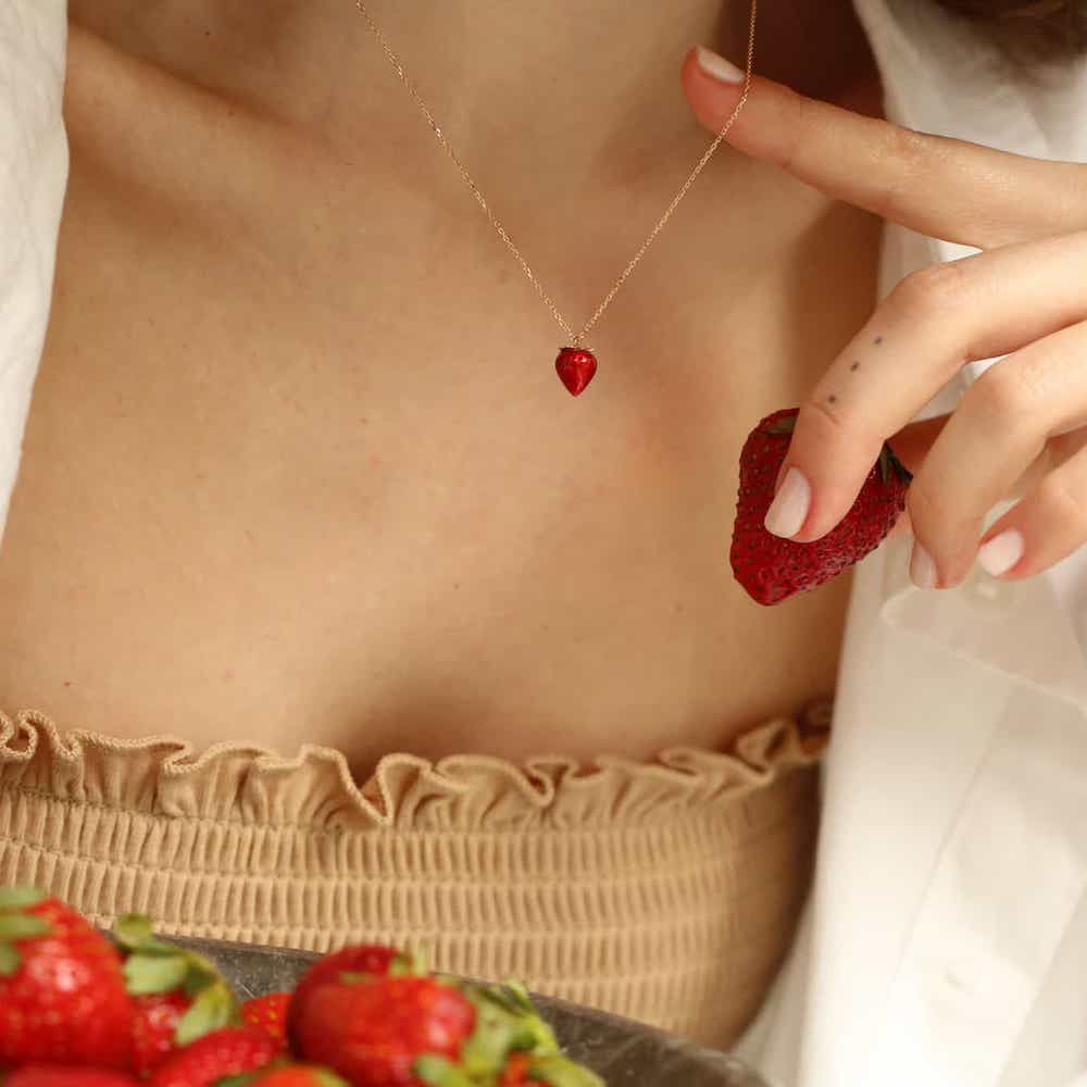 Halskette Strawberry